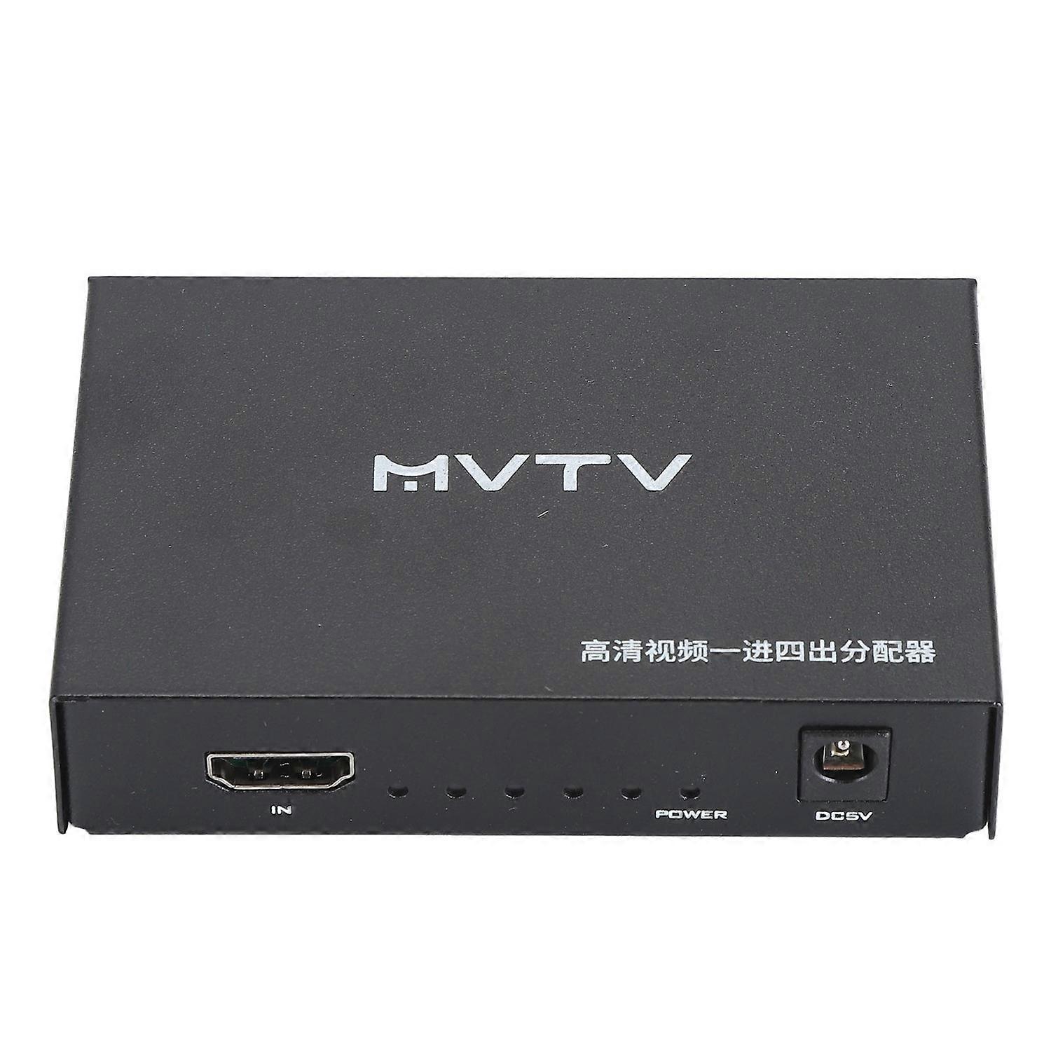 HD Multimedia Interface Splitter 1 in 4 Out 1x4 HD Multimedia Interface Display Duplicate Mirror Ful