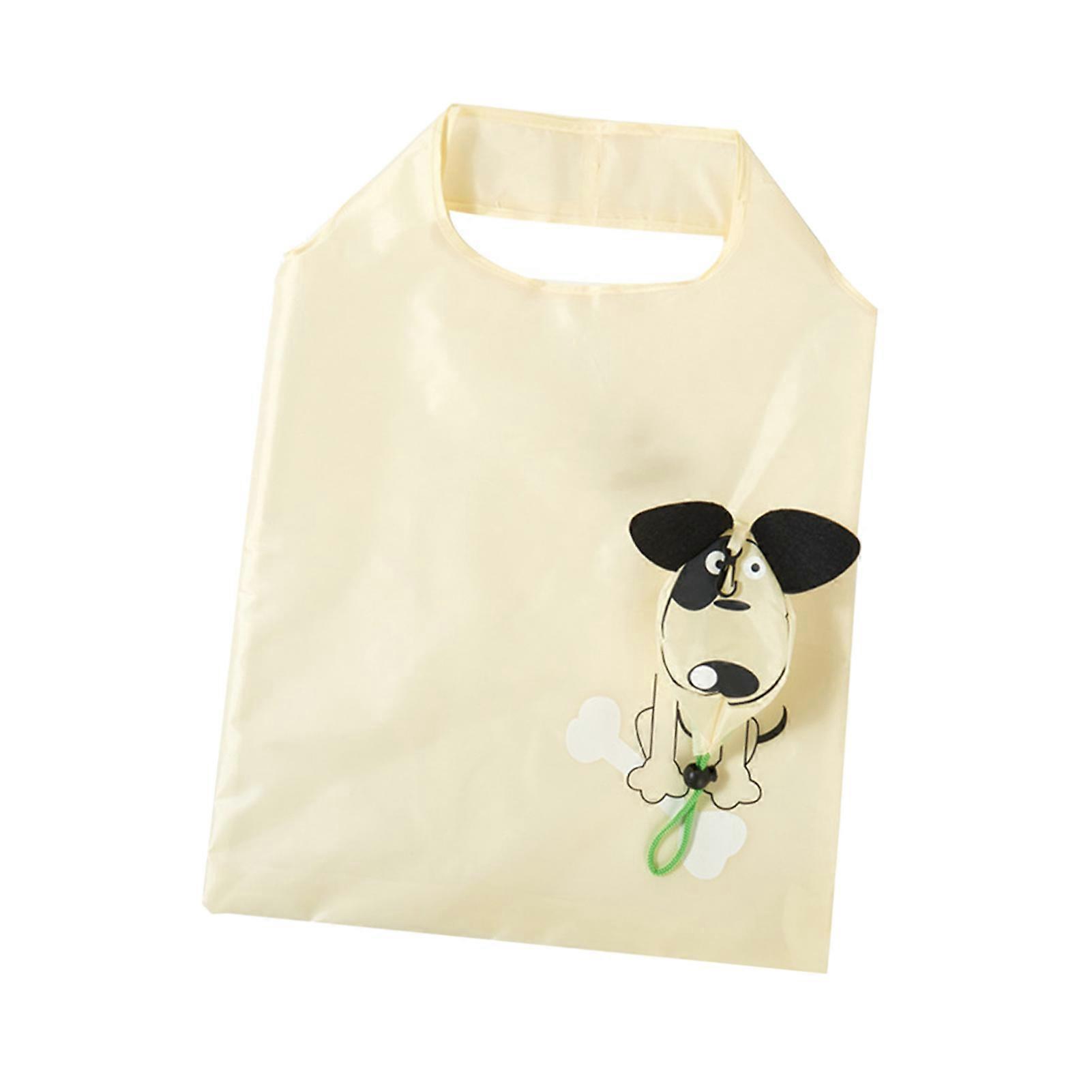 Shopping Bag Cartoon Patterns Large Capacity Polyester Folding Grocery Bag with Handle