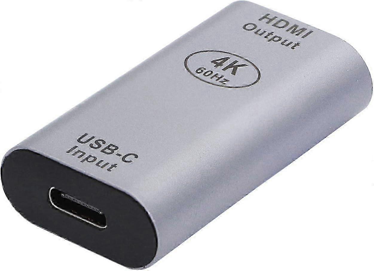 محول USB C إلى HDMI ، محول 4K @ 60 هرتز USB من النوع C أنثى إلى HDMI أنثى (متوافق مع Thunderbolt 3) للمكتب المنزلي