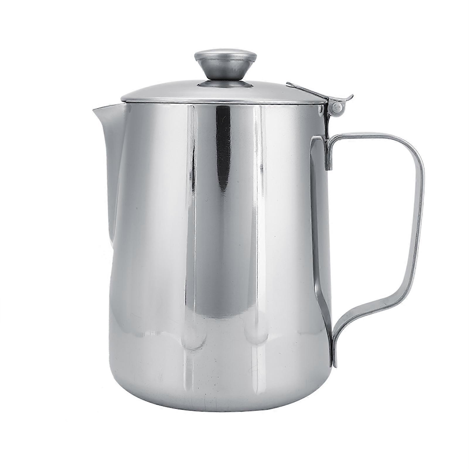 Stainless Steel Frothing Pitcher for Coffee Latte Art, 600ml Capacity