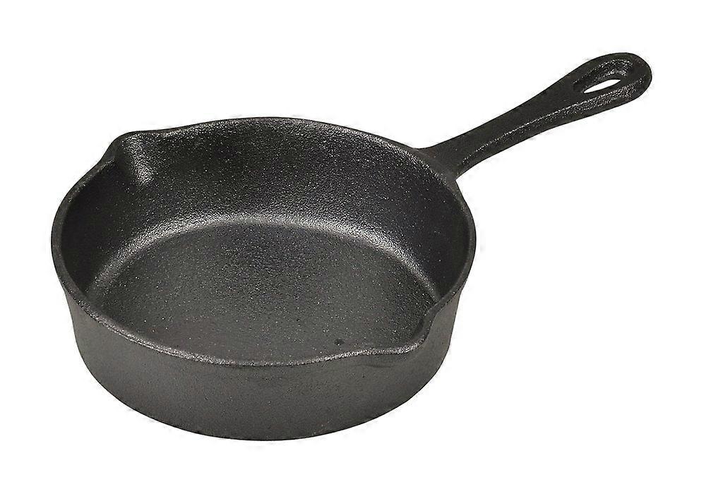 Pearl Metal Cast Iron Skillet 5.1 Inches Non-Stick, Heavy-Duty, Ideal for Cooking and Baking, Compatible with All Heat Sources