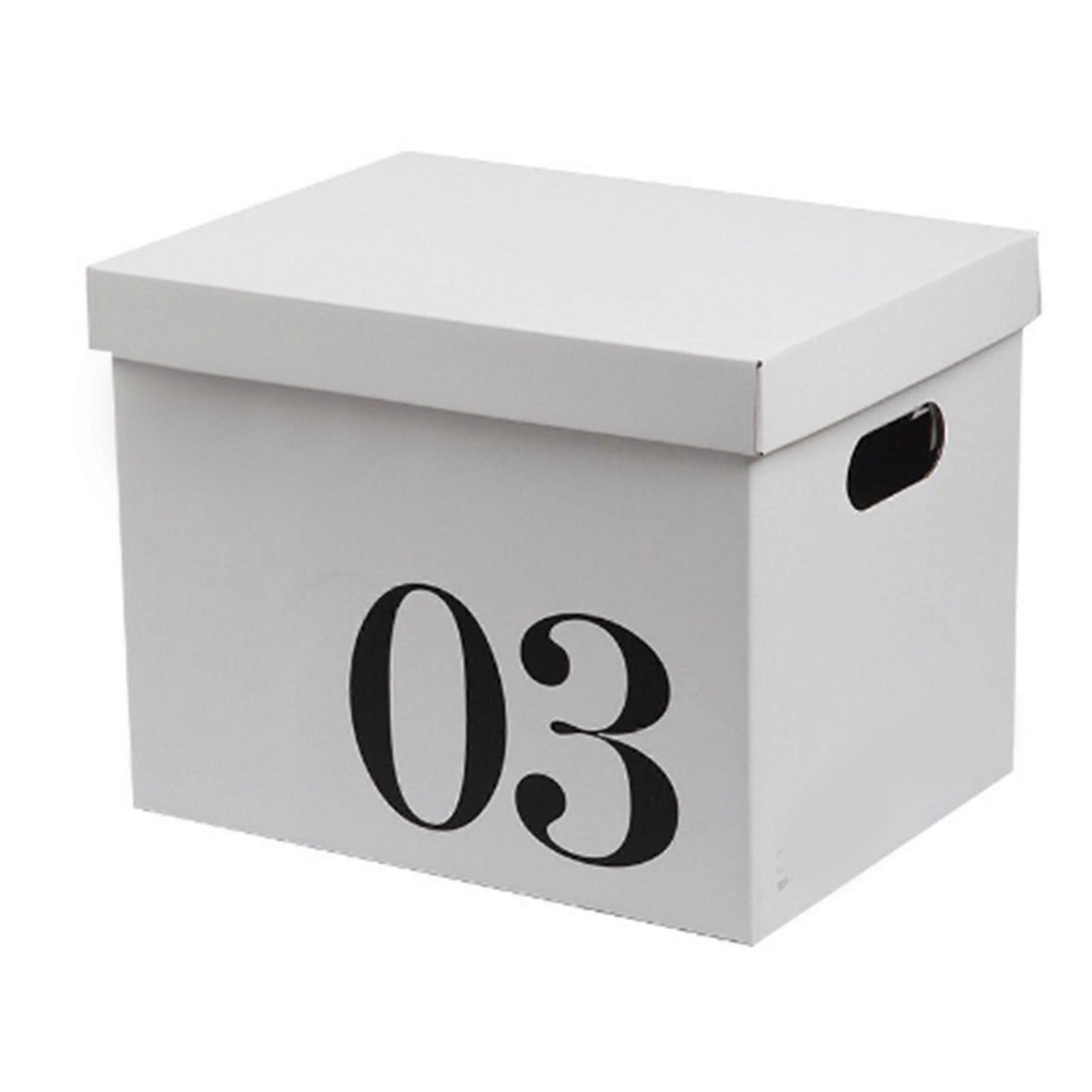 Cardboard Storage Box Large Capacity Storage Organizer Box Corrugated Paper Moving Box for Dormitory Toy No.3 Box