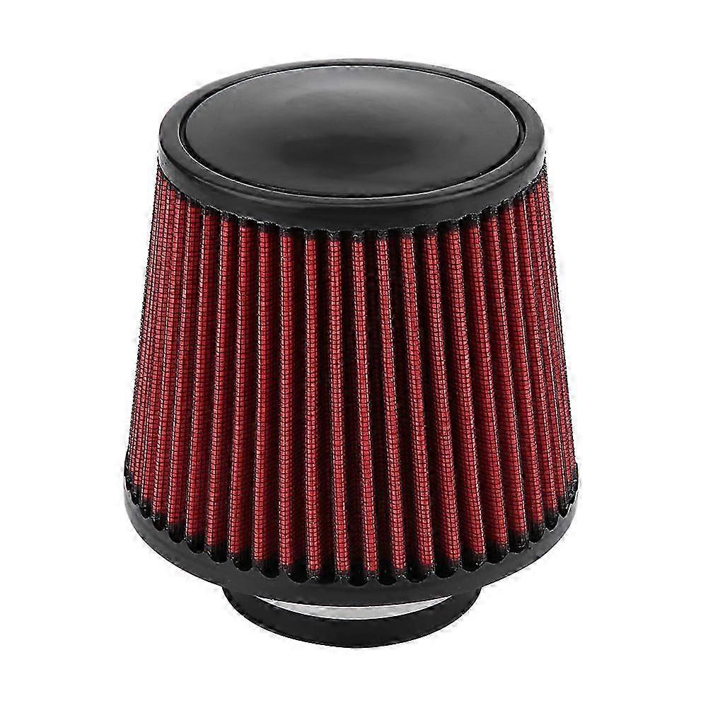 Universal Car Modification High Flow Inlet Air Intake Round Cone Air Filter Cleaner 76mm