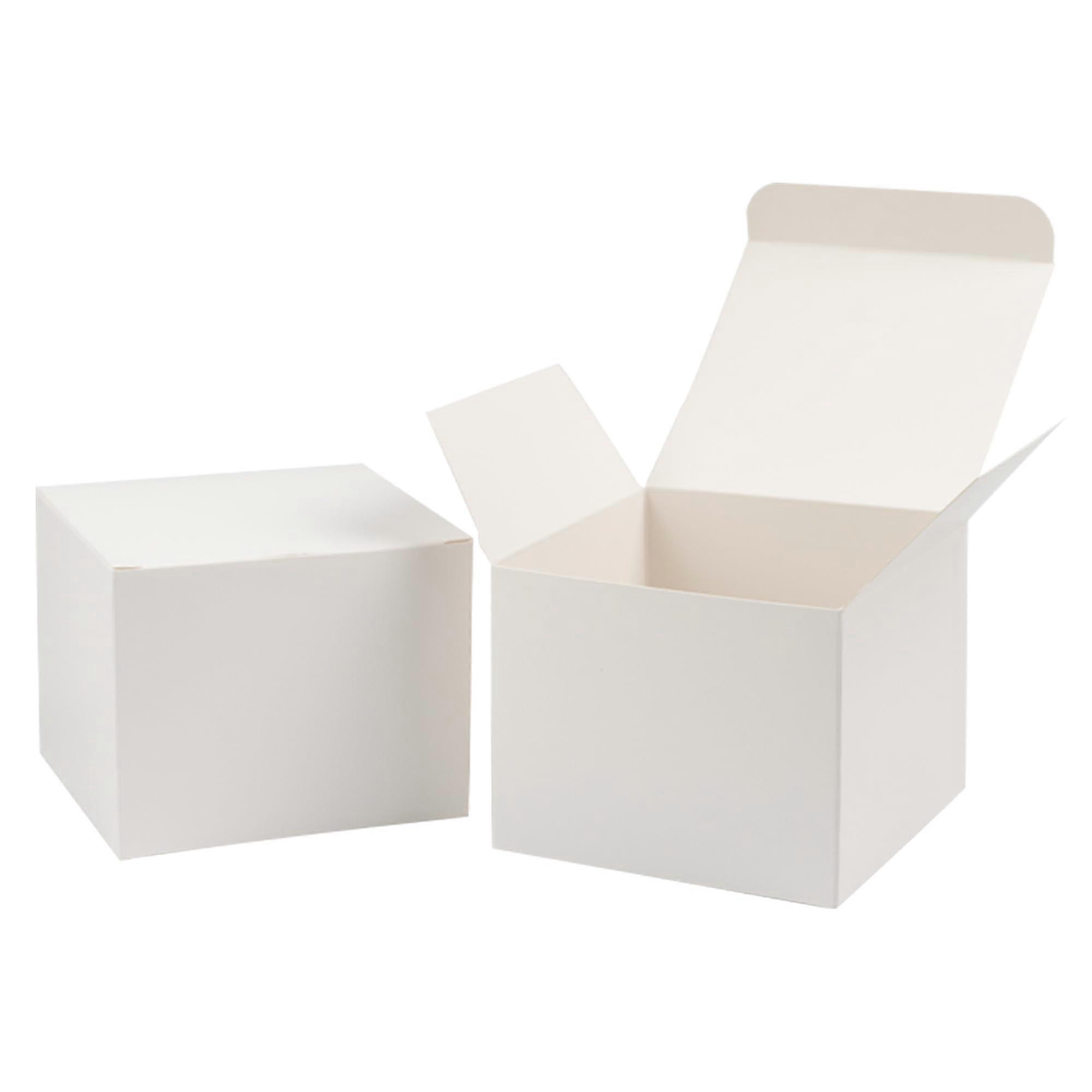 10-Pack Cardboard Gift Boxes for Cupcake Containers 4x4x34" Size