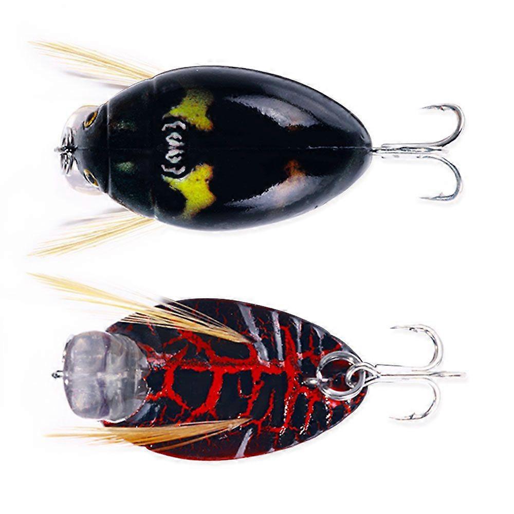 HENGJIA Butterfly Artificial Fishing Lure 3.8cm 4g for Crab and Bass Topwater Lure for Ocean Lake River Beach Fishing