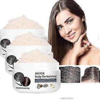 3Pack Esfoliante Esfoliante Capilar Scalp Tratamento Anti Prurido Reduzir a Caspa Melhorar os Folículos Ambiente Nutrição Profunda Remoção Gordurosa