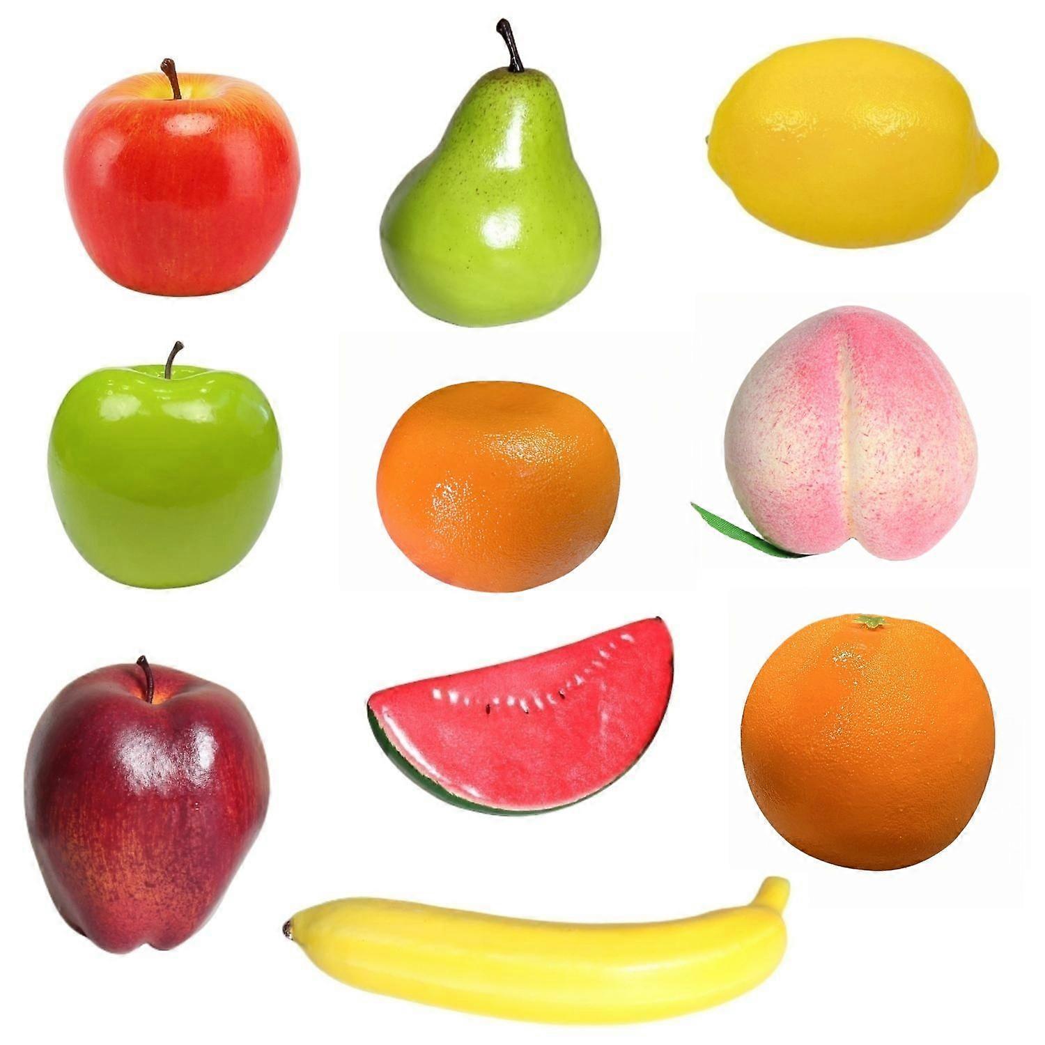 10PCS Artificial Simulation Fruits Decoration For Home Party And Photography Properties Toy Material Styrofoam Size 10