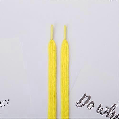 3 par 6 dobbeltlags flatvevde skolisser (gule)