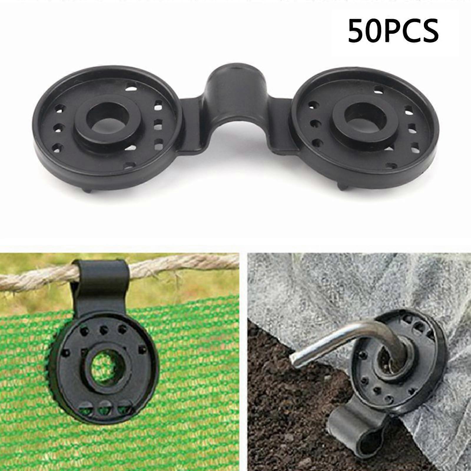 50x Camping Sheet Tarpaulin Clips Clamps Canopy Plastic Latch Tensioner