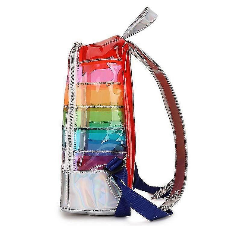 Convenient Laser Backpack Pvc Laser Shoulder Bag Student School Backpack