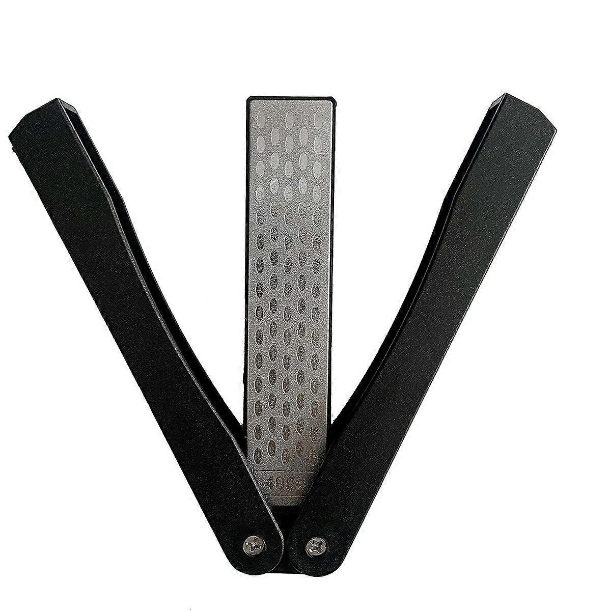 Diamond Sharpener, Double Sided Knife Sharpener, Diamond Sharpening Stone, 400/600 Grit Folding Pock