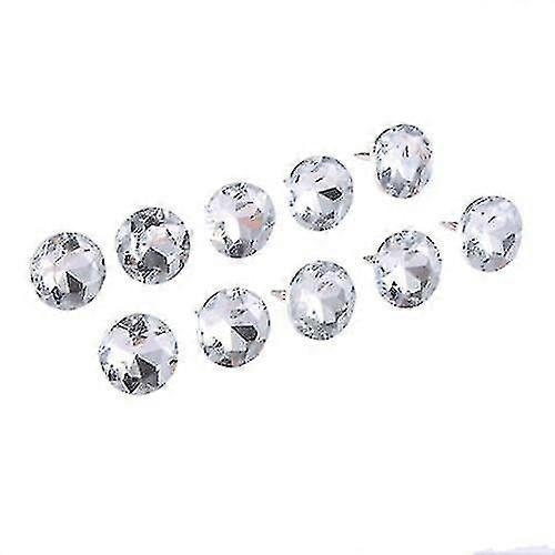 14/16/18/22mm Diamond Crystal Nails, Buttons Tacks Studs Pins For Sofa Wall