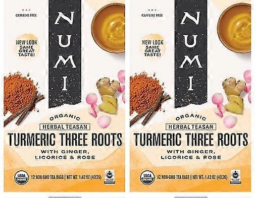 Numi Organic Tea Turmeric Three Roots 2 Pack