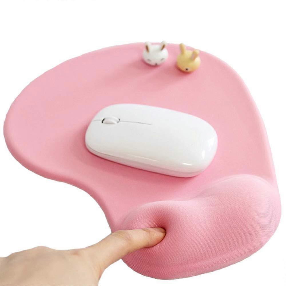 Office Mousepad with Gel Wrist Support, Ergonomic Design, Non-Slip Base, Ideal for Home and Office Use, Black Color