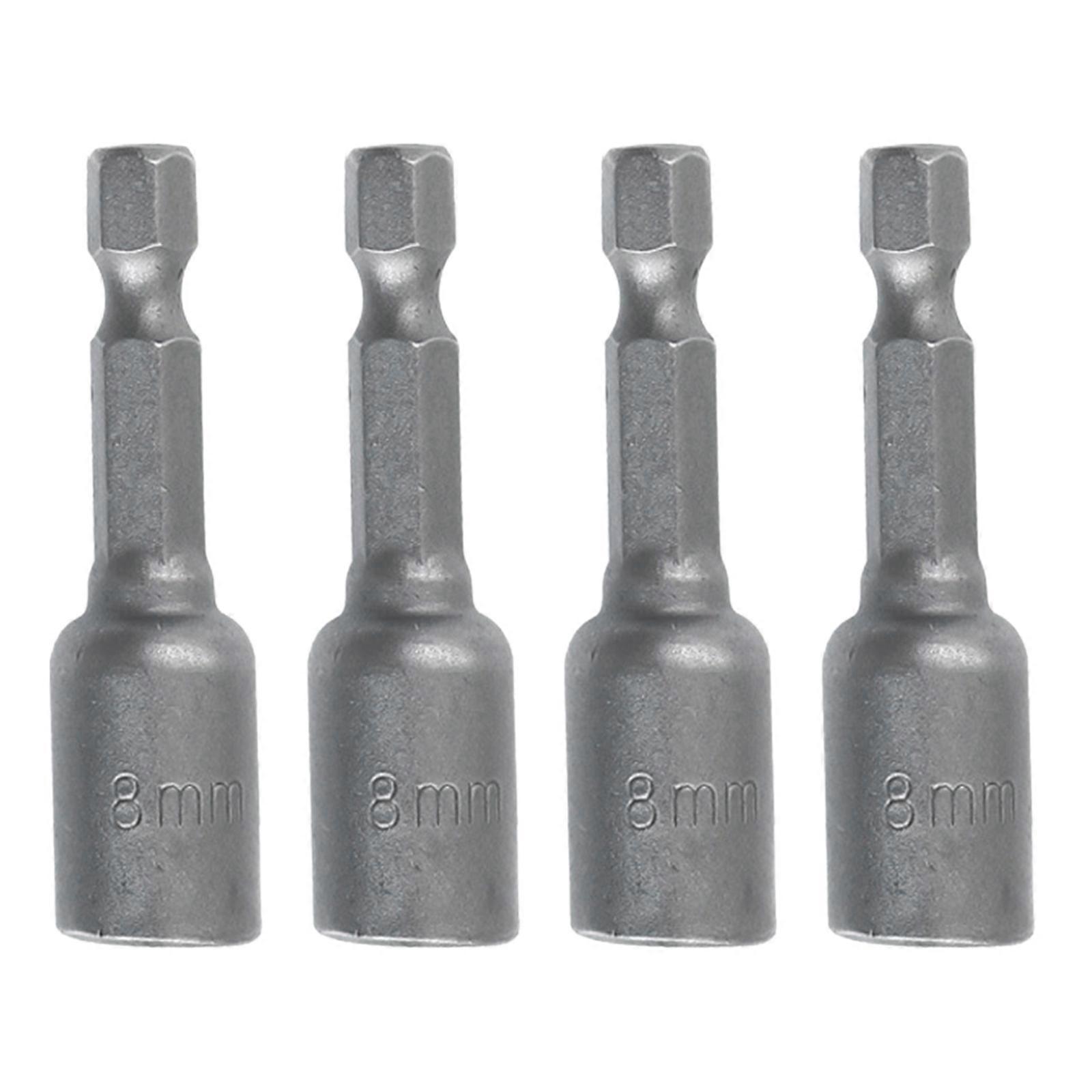 6-13mm Socket Magnetic Nut Screwdriver 1/4in Hex Electric Drill Bit Magnetic Nut Driver Socket Hexagonal Socket Head Multicolor