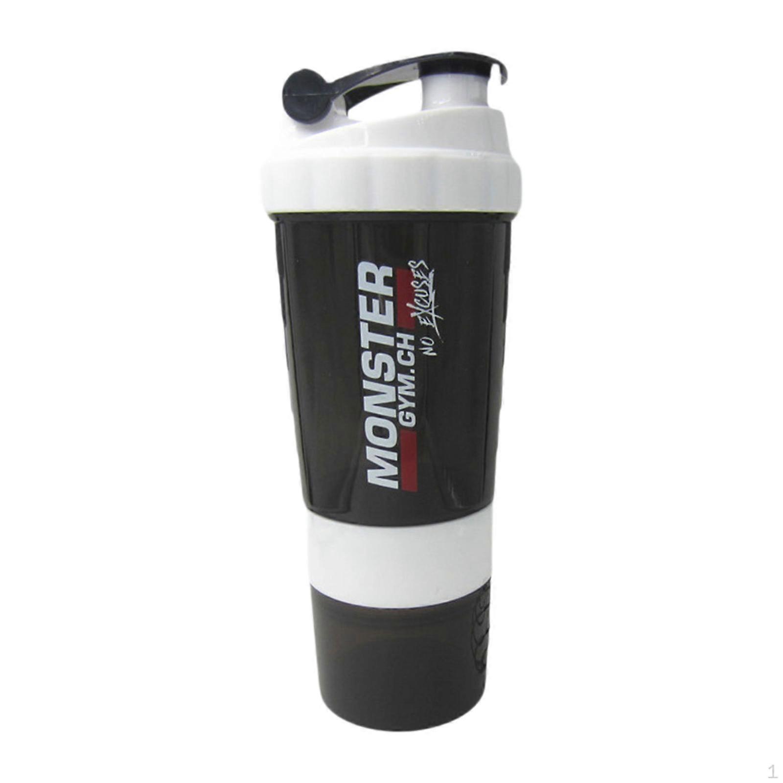 Protein Shaker Bottle Blender Cup for Mixes 500ml Mixer Gym Outdoor Pre