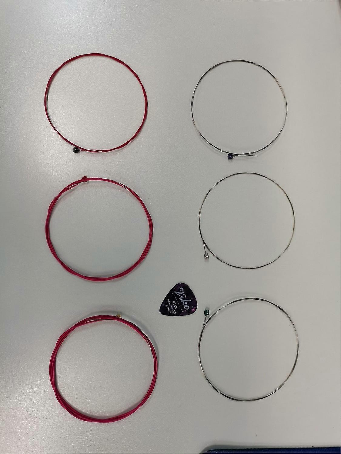 1 Set of 6 Guitar Strings Electric and Acoustic Guitar Strings Replacement Steel String Guitar Acces