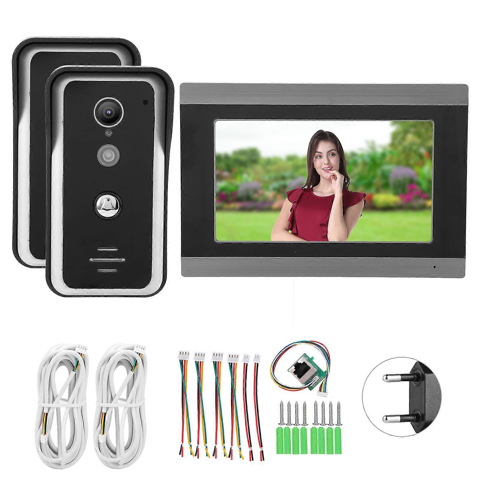 Enhance Security with 7" HD Smart Video Doorbell - Touchscreen Intercom & Visual Display