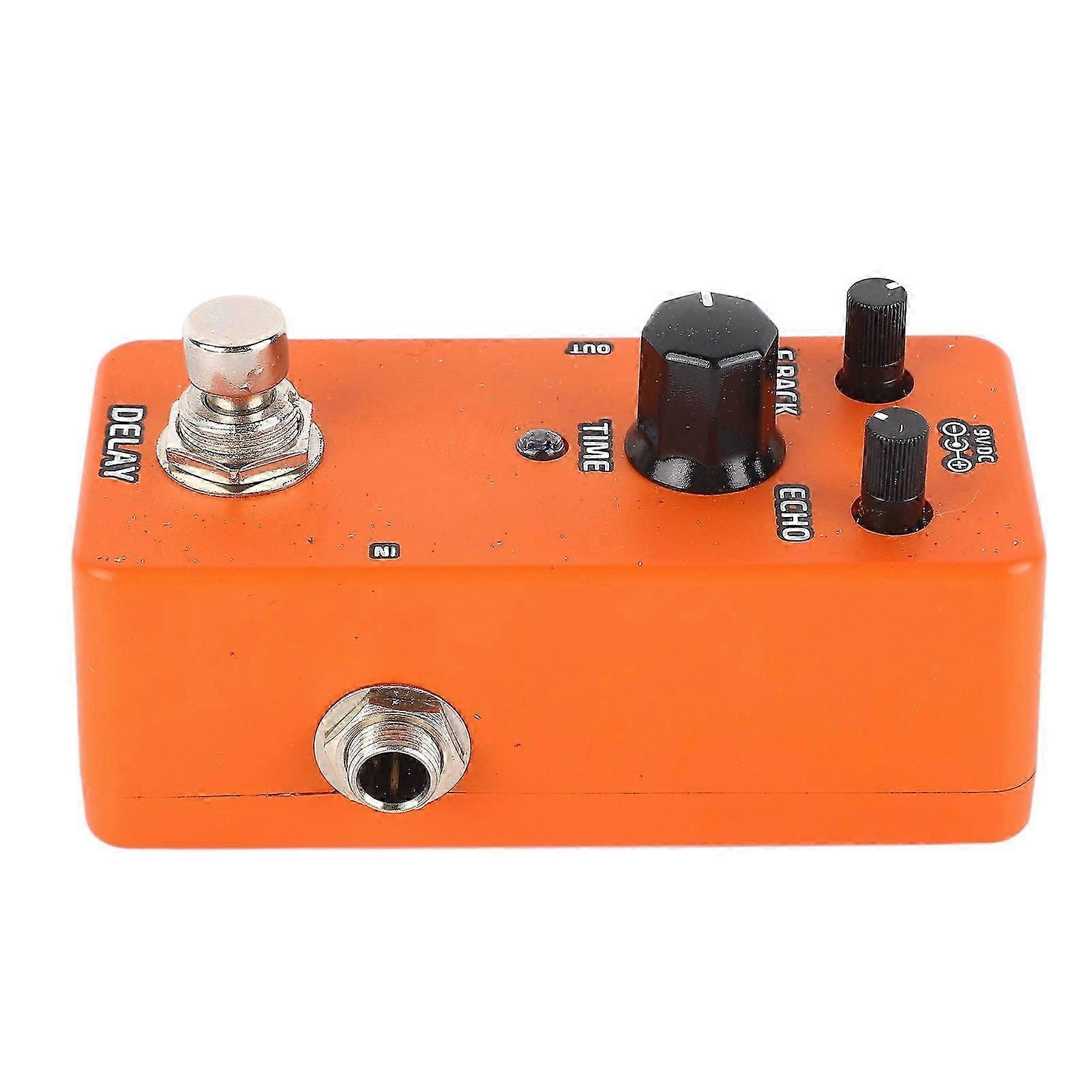 Electric Guitar Effects Pedal Single Block Mini Modulation Amplifier Simulation Pedal Orange Delay