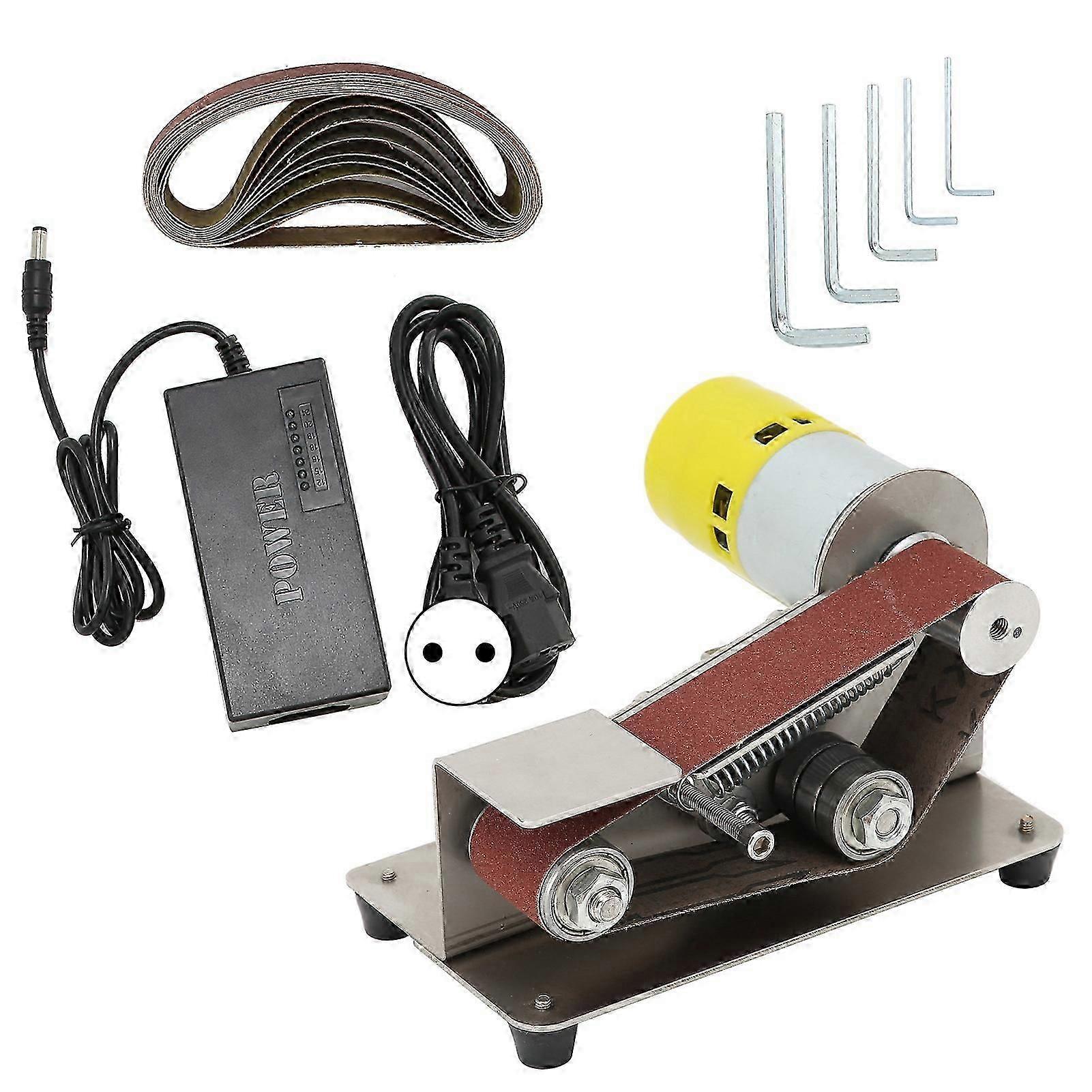 Mini Belt Sander Electric DIY Polishing Sanding Machine Sharpener Grinder AC110240VEU Plug 775100W