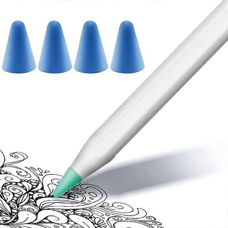 4 PCS Non-slip Mute Nib Cover for Apple Pencil 1 / 2