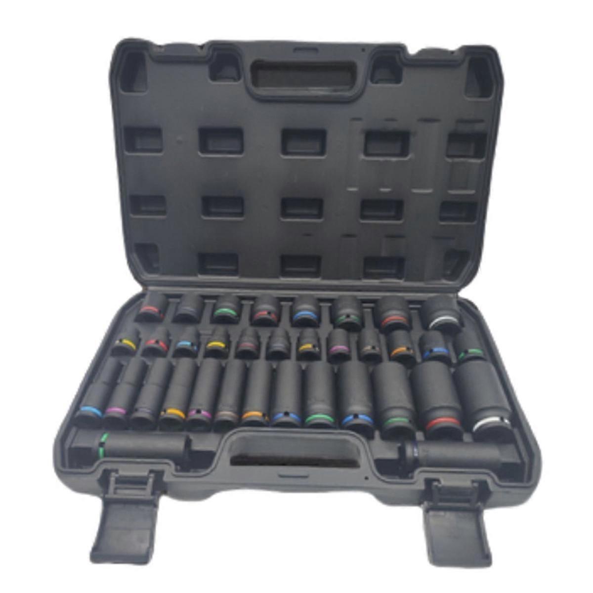 Impact hex bit socket Car repair sleeve tool Socket group maintenance Short socket hexagon screwdriver