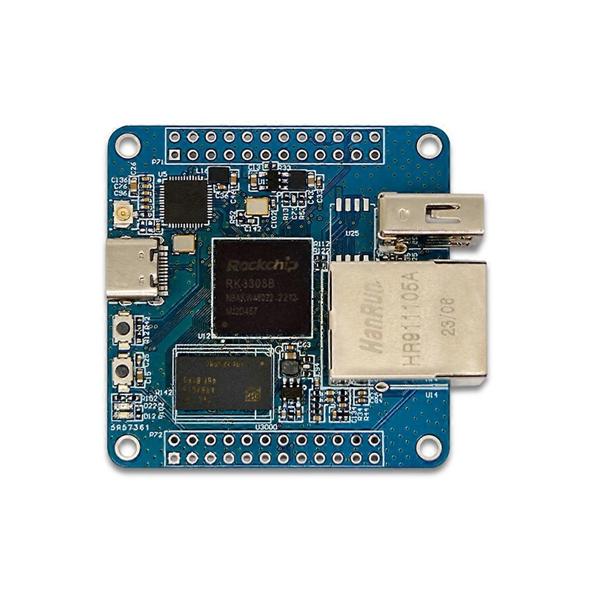 RK3308B CPU fejlesztőkártya négymagos ARM Cortex-A35CPU alaplapi DDR3-2Gbit támogatja a WIFI ETH IoT D-t