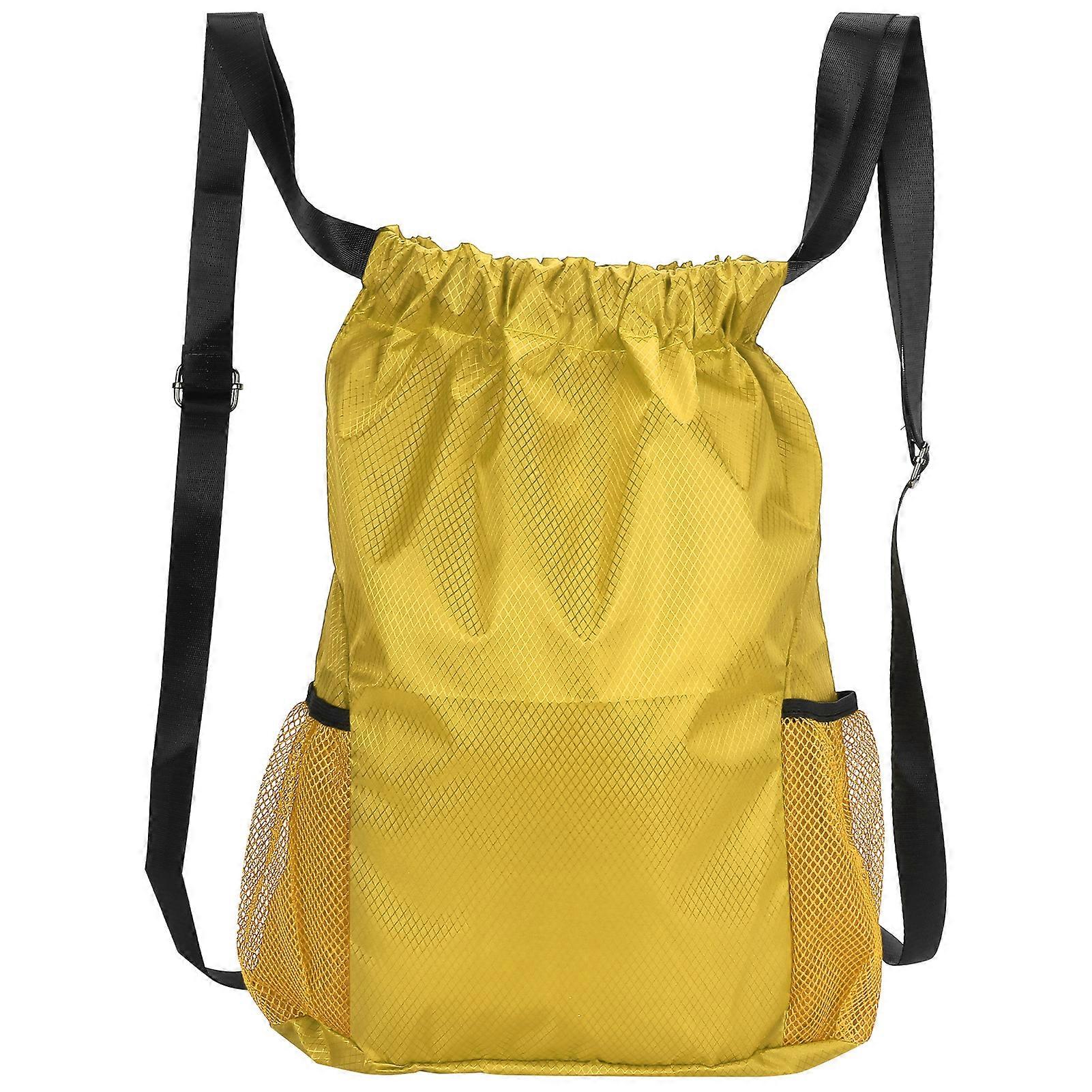 Polyester Fiber Drawstring Shoulder Thickened Beam Storage Bag Waterproof Backpack
