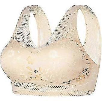 "Sujetador antiflacidez para mujer Sujetador corrector de postura Sujetadores push up transpirables 4X-Large Beige