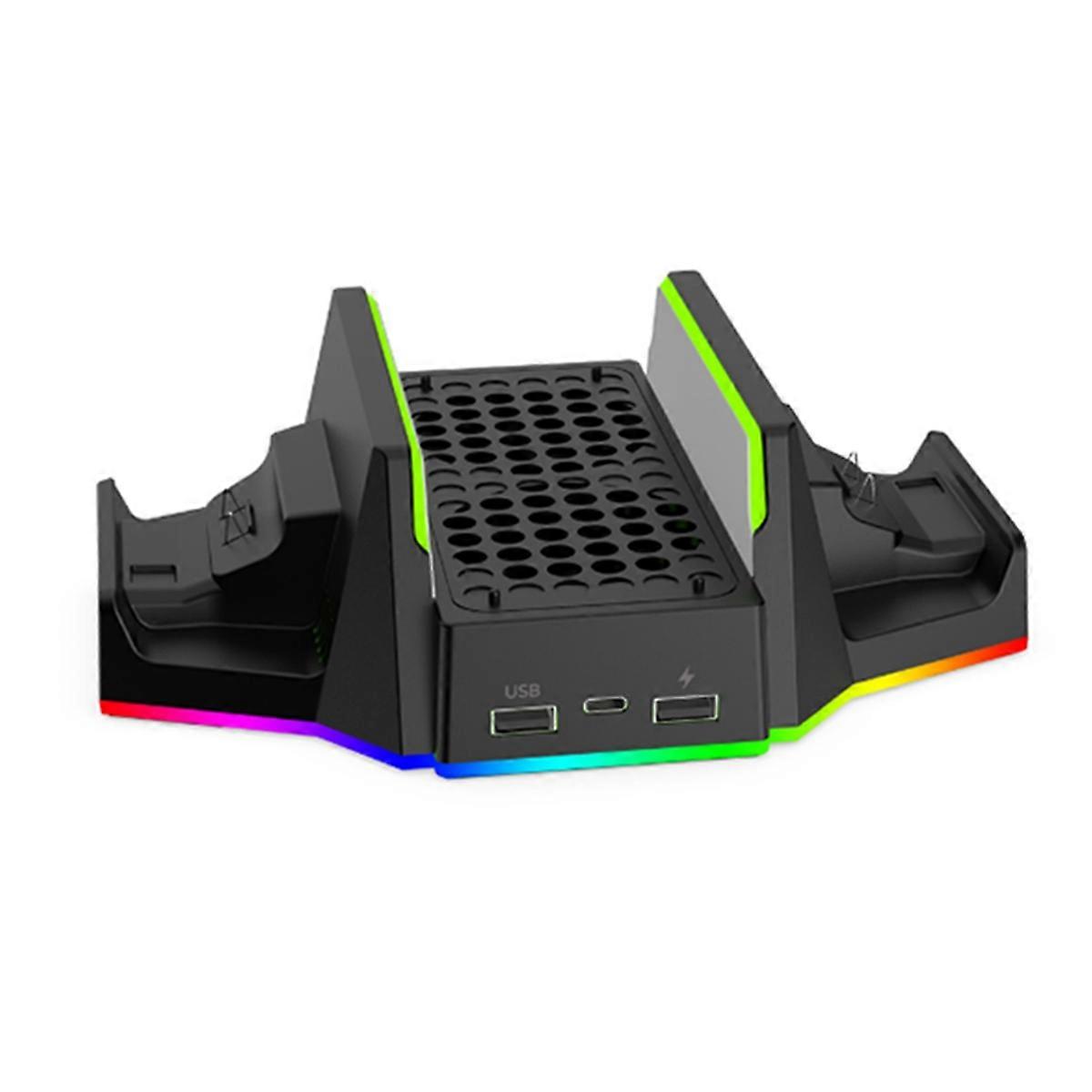 Für RGB-Lüfterständer mit Dual-Controller, Schwarz