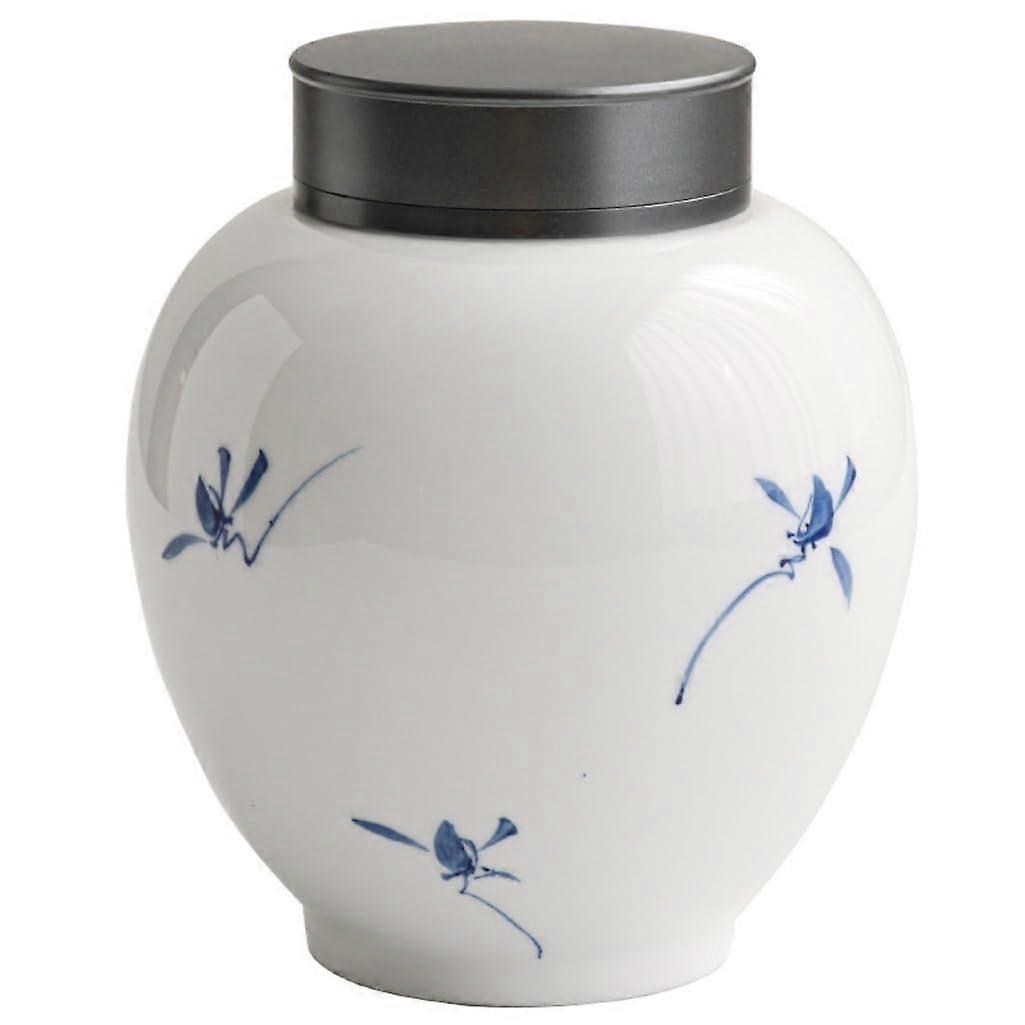 Pure Hand-Painted Tea Canister for Home Storage