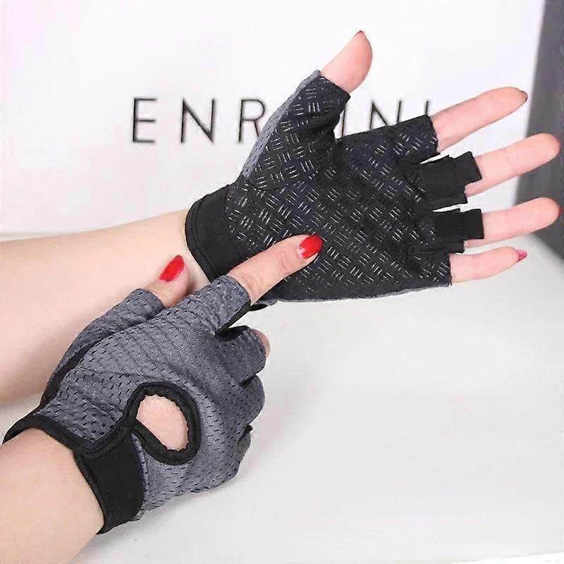 Unisex Breathable Fingerless Anti-slip Cycling Gloves For Gym, Fishing, &