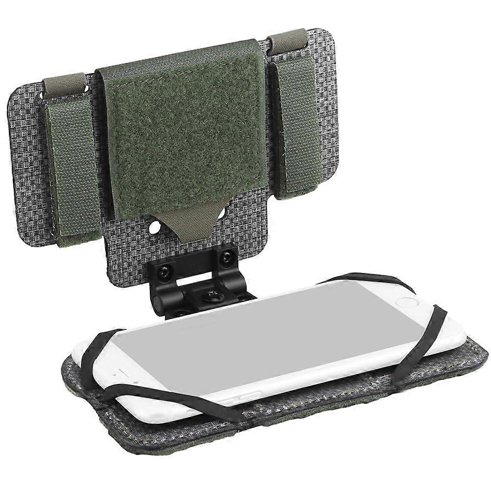 Foldable MOLLE Navigation Phone Carrier Board,Phone Holder for Vest,Quick-Release for Universal Screen Size 6.1'-6.7'