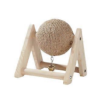 Sisal Kratzball Spielzeug für Kaninchen - Naturfaser Chew & Play Interaktives Haustierspielzeug für Frettchen