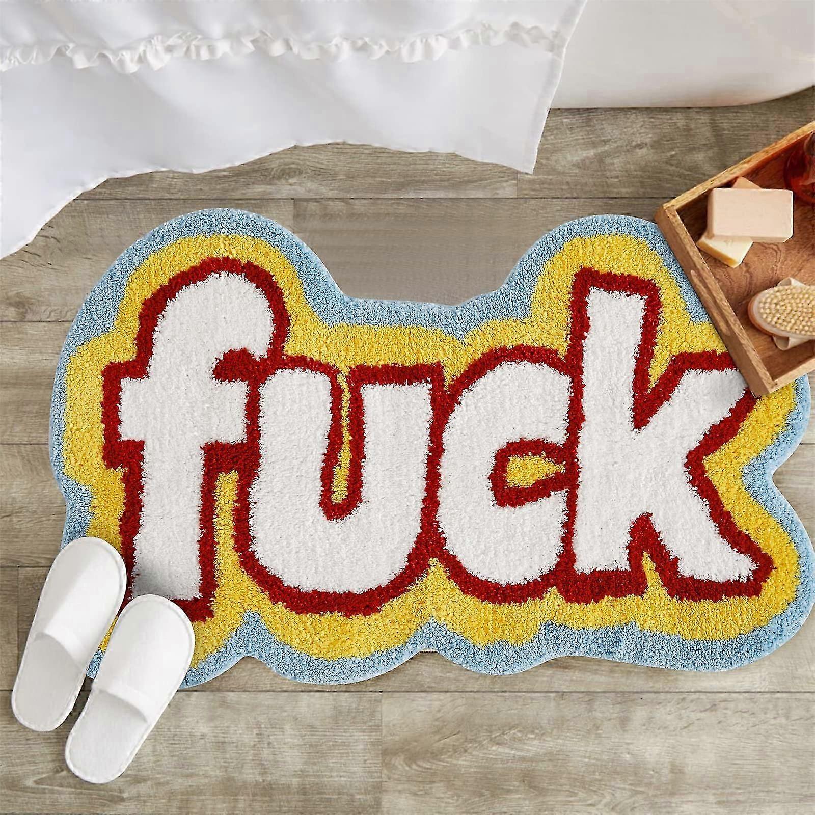Funny non-slip bathroom rugs