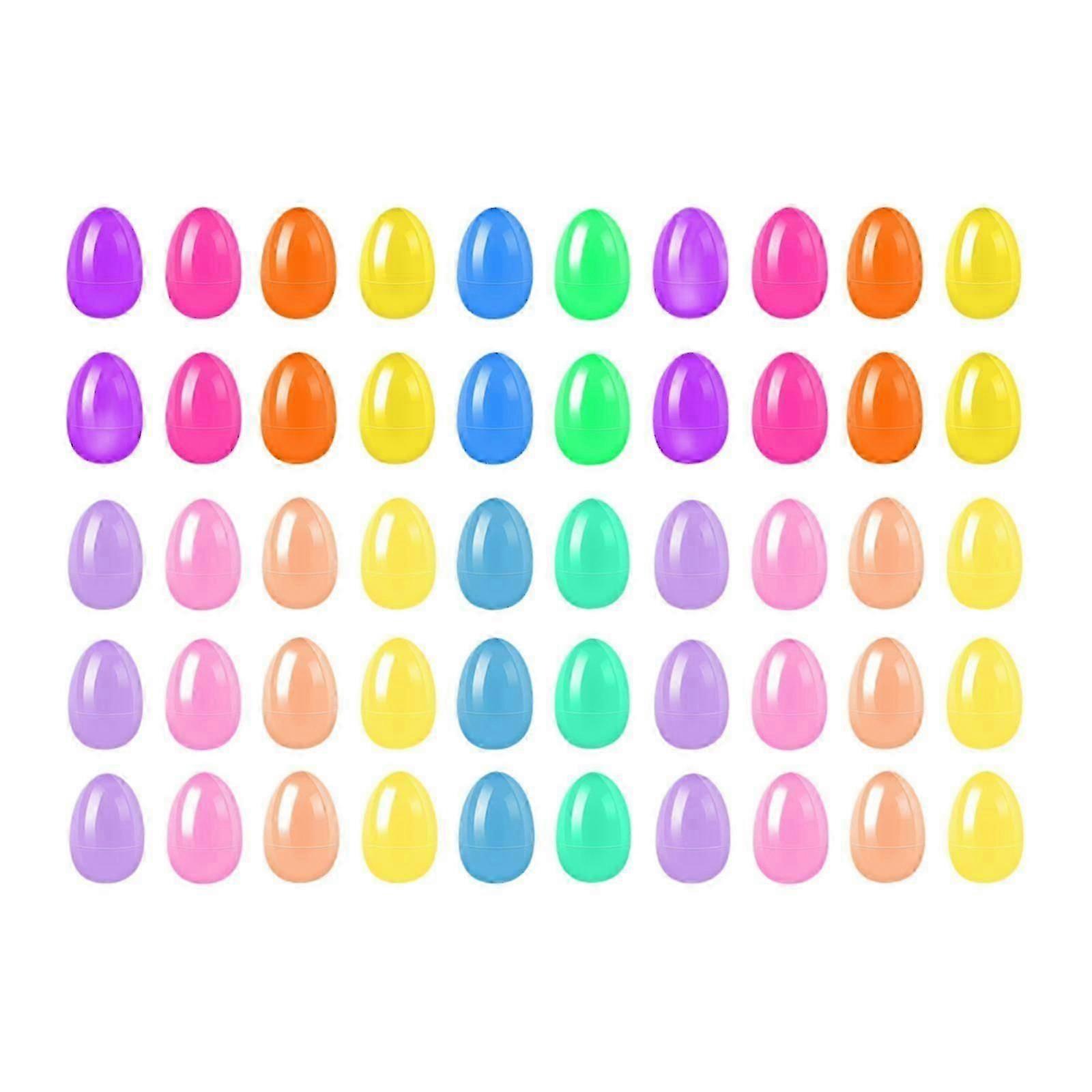 50Pcs Fillable Easter Eggs Fun Empty Easter Eggs for Party Classroom Rewards Db