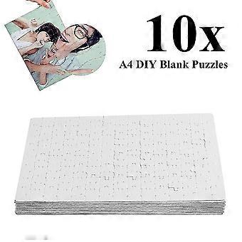 10/5x A4 Diy Blank Dye Sublimation Printable Jigsaw Puzzle Heat Press Machine Sublimate Your Favorite Image Create Unique Gift