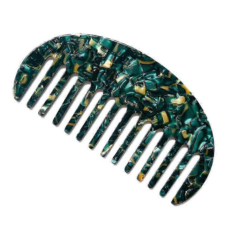 Detangling Hairbrush with Wide-Tooth and Marble Leopard Acetate Anti-Static Feature