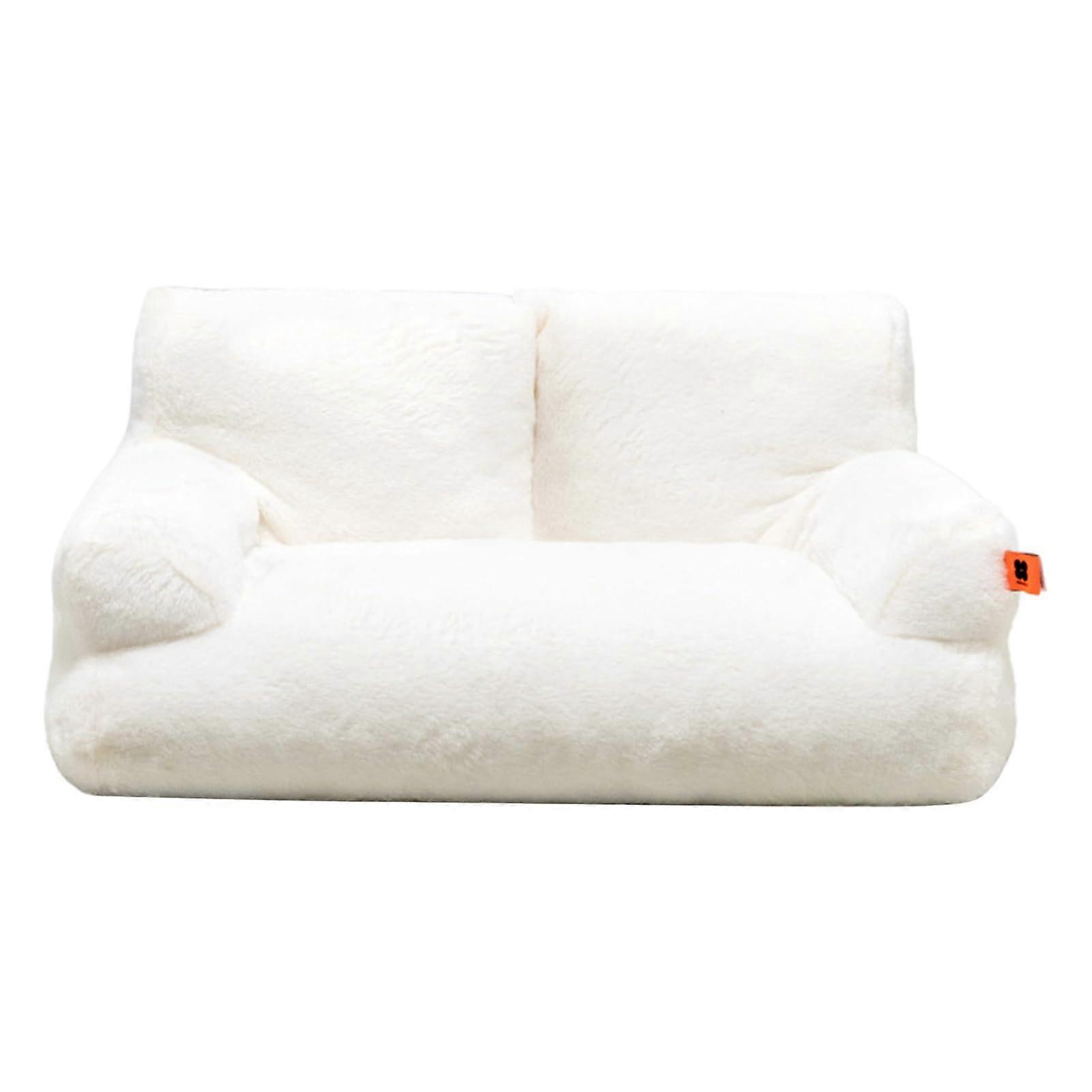 Cat Couch, Washable Plush Pet Sofa Warm Cat Nest, Cat Beds for Indoor Cats