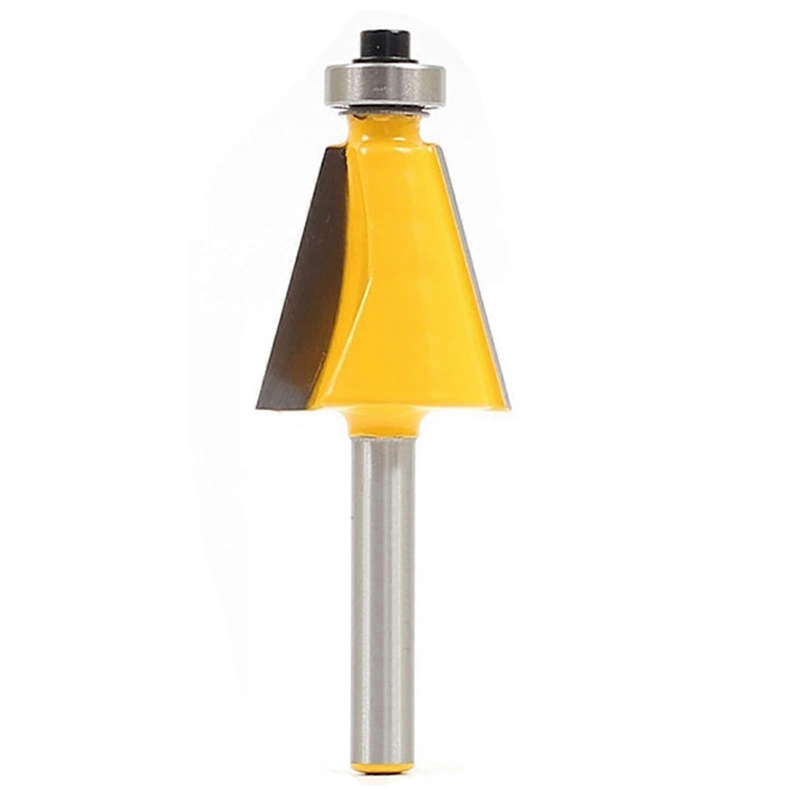 RRRren 1/4 Inch Shank 15 Degree Chamfer Bevel Edging Router Bit Woodworking Milling Cutter Woodworking Bit