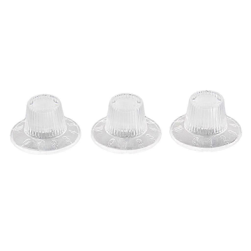 3 Stück Witch Hat Gitarrenverstärker Verstärker Knöpfe für Gitarre Bass Teile Zubehör