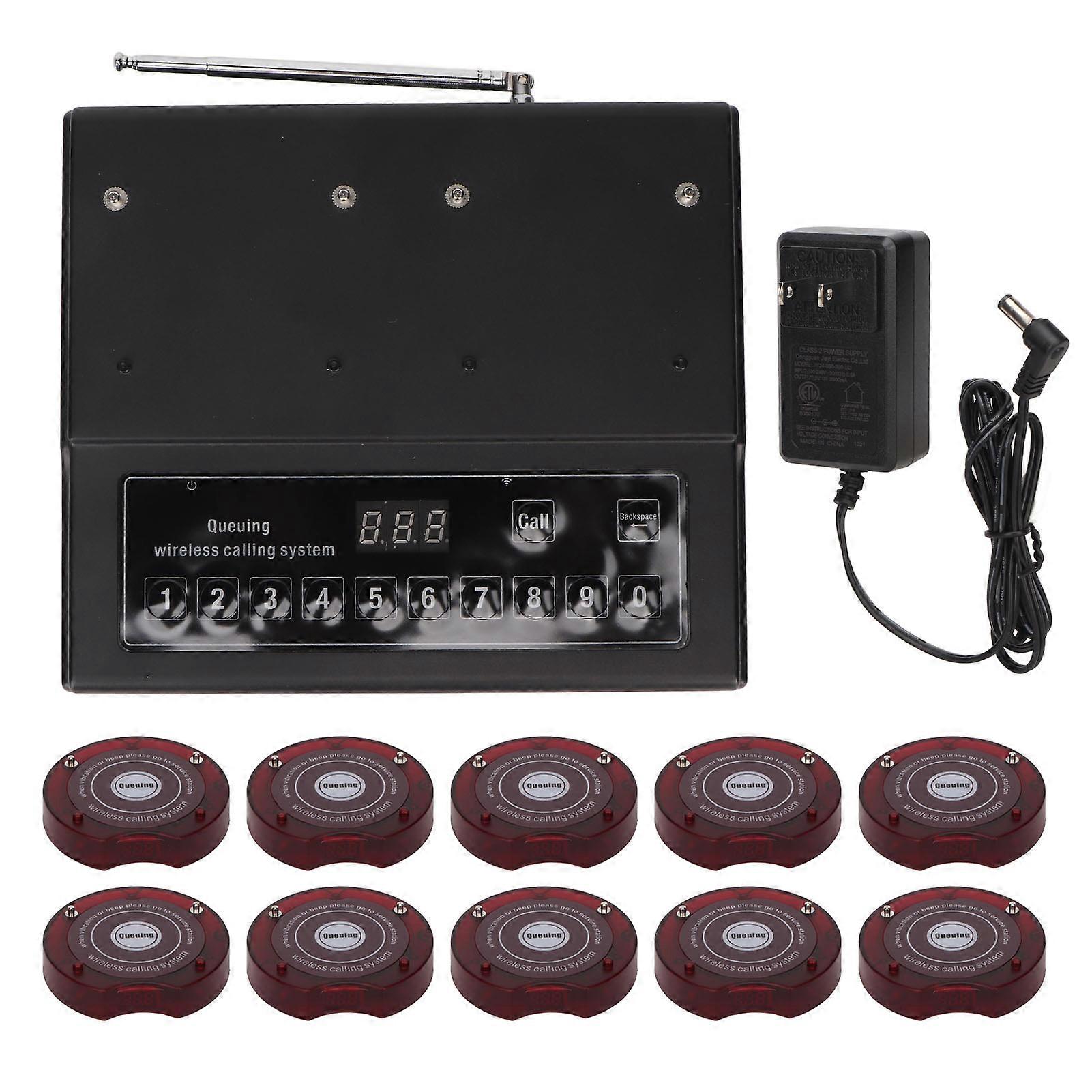 Wireless Calling System SU 668T 1 to 10 999 Channels Plug and Play Professional Chip Pager Systems for Restaurants