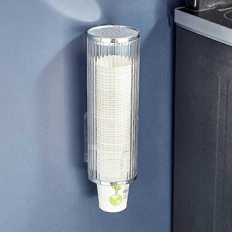 Punch-free Disposable Cup Dispenser Paper Cup Storage Rack without Cup