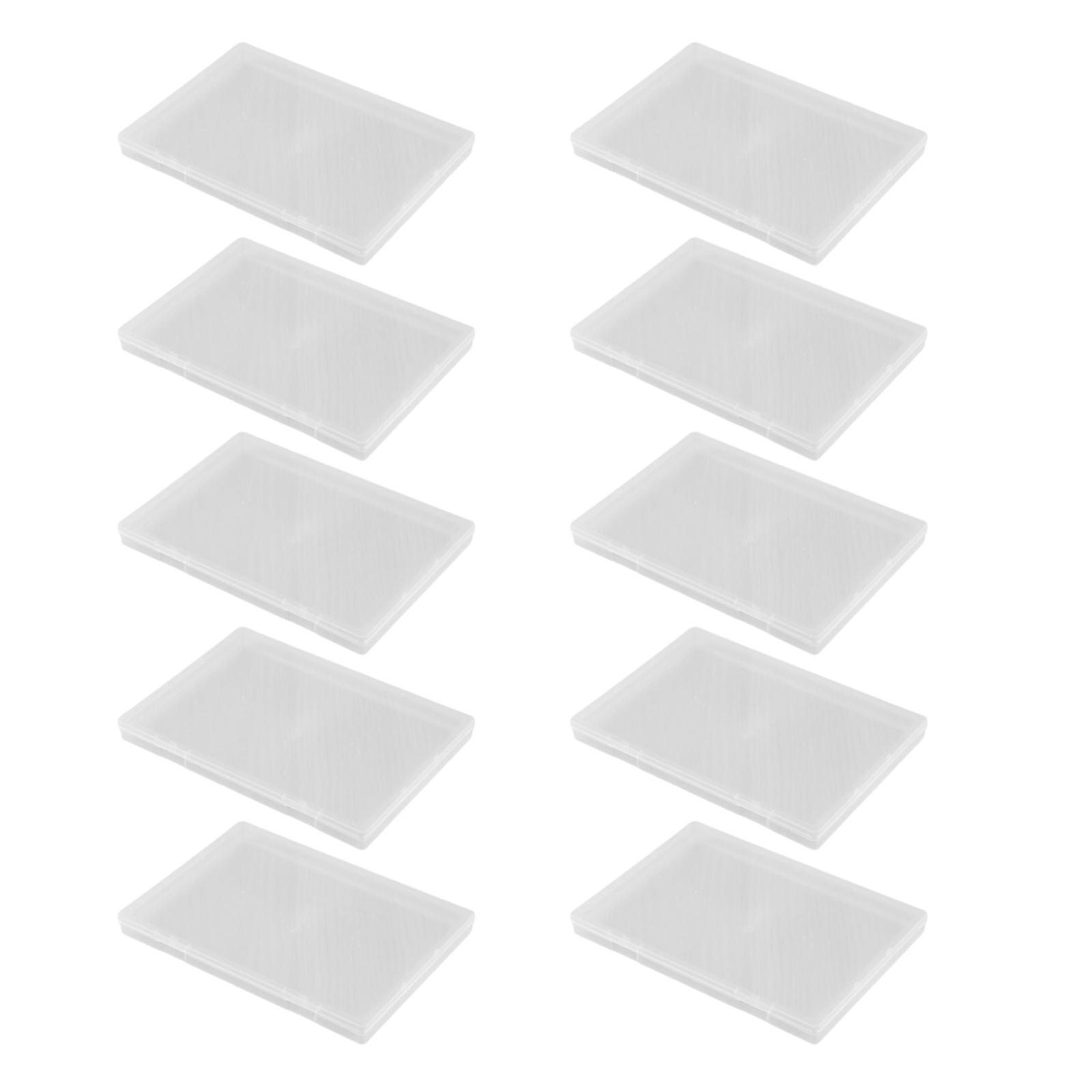 Set Of 10 Clear Organizing Containers Practical Clear Organizing Boxes Container Perfect For Kitchen And Bedroom