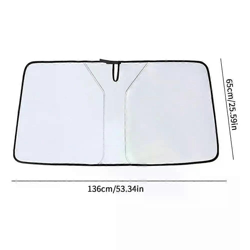 Windshield Sun Shade Folding Car Sun Shade Suitable for Front Window Auto Sun Visor Heat Protection Car Sunscreen Blocks UV Keeps Cool
