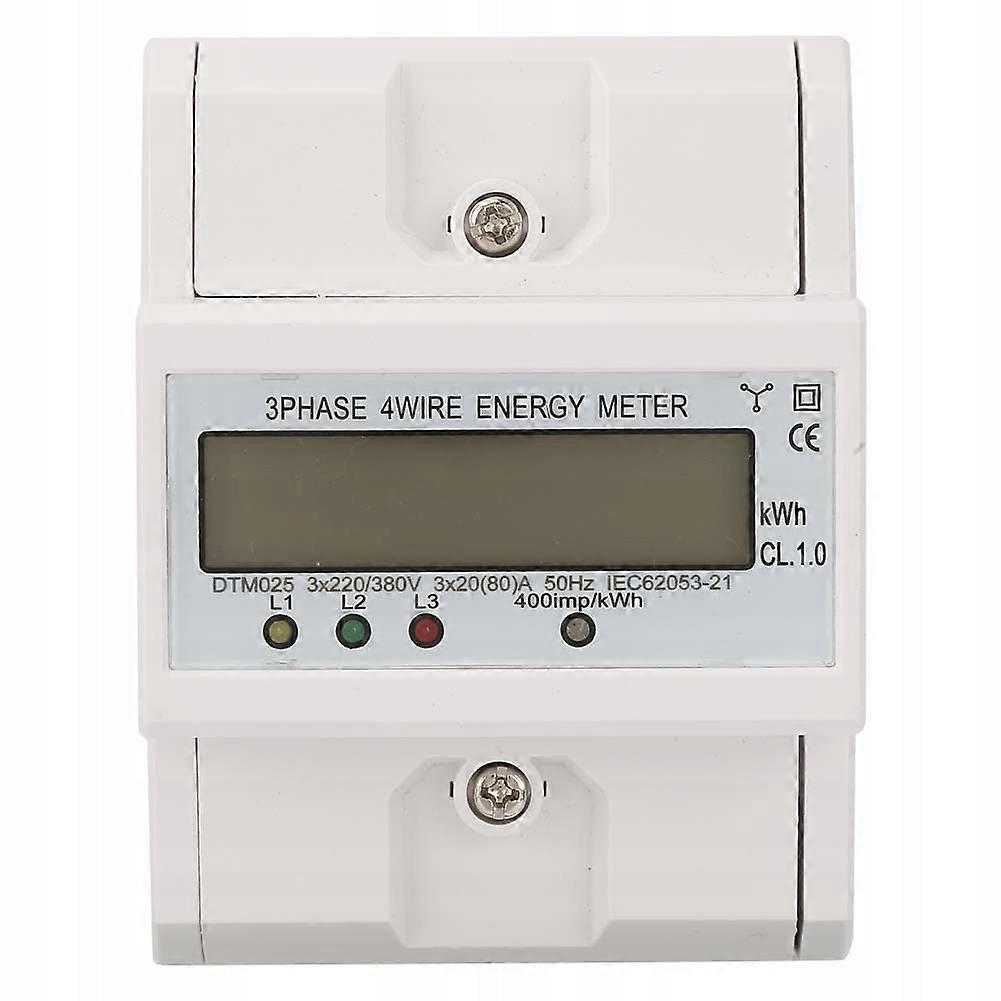 Energy Meter 3 Phase Current Submeter 20-80a 4p