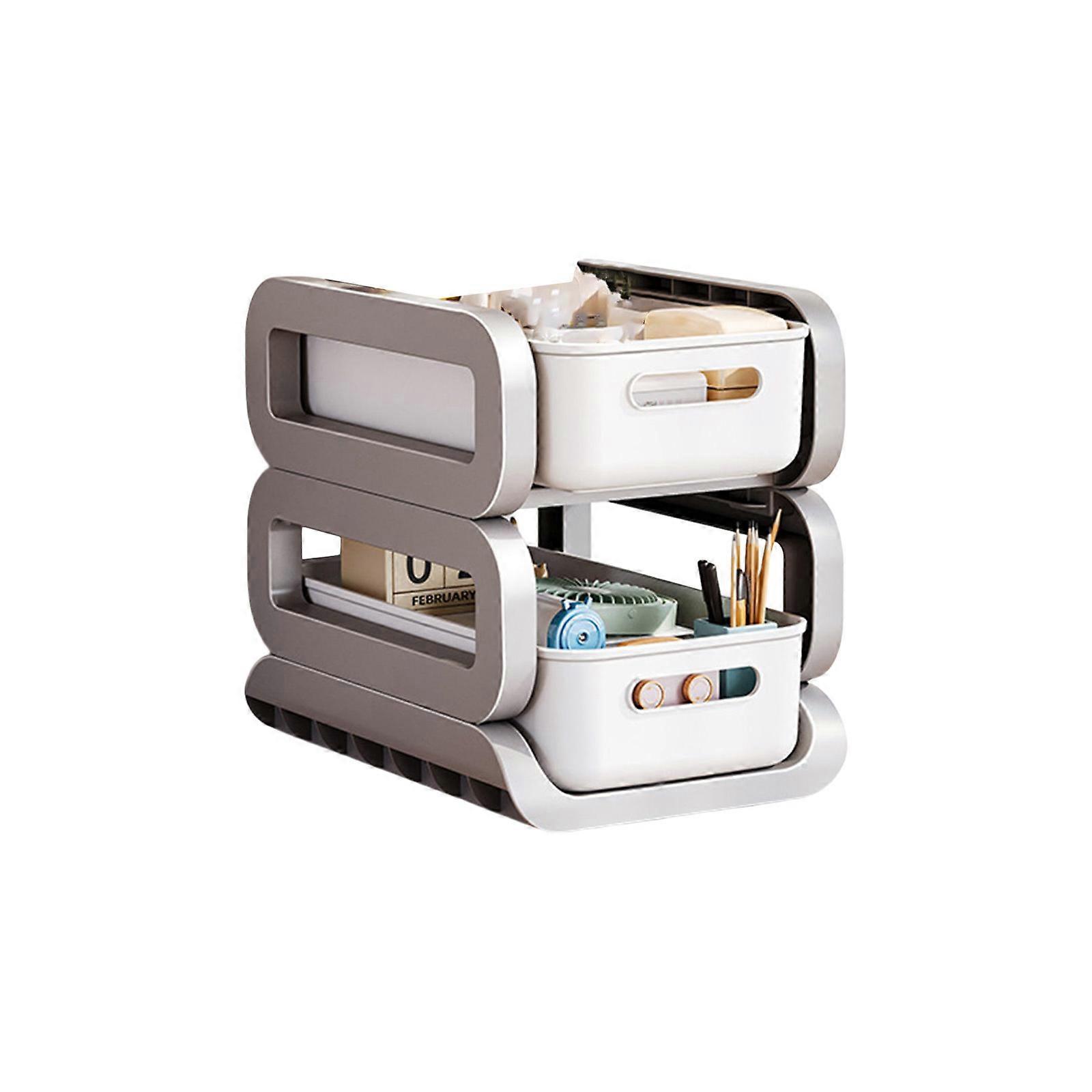 Sturdy Movable Storage Solution with Robust Designs Suitable for Home and Office Supplies School Organization  Gray