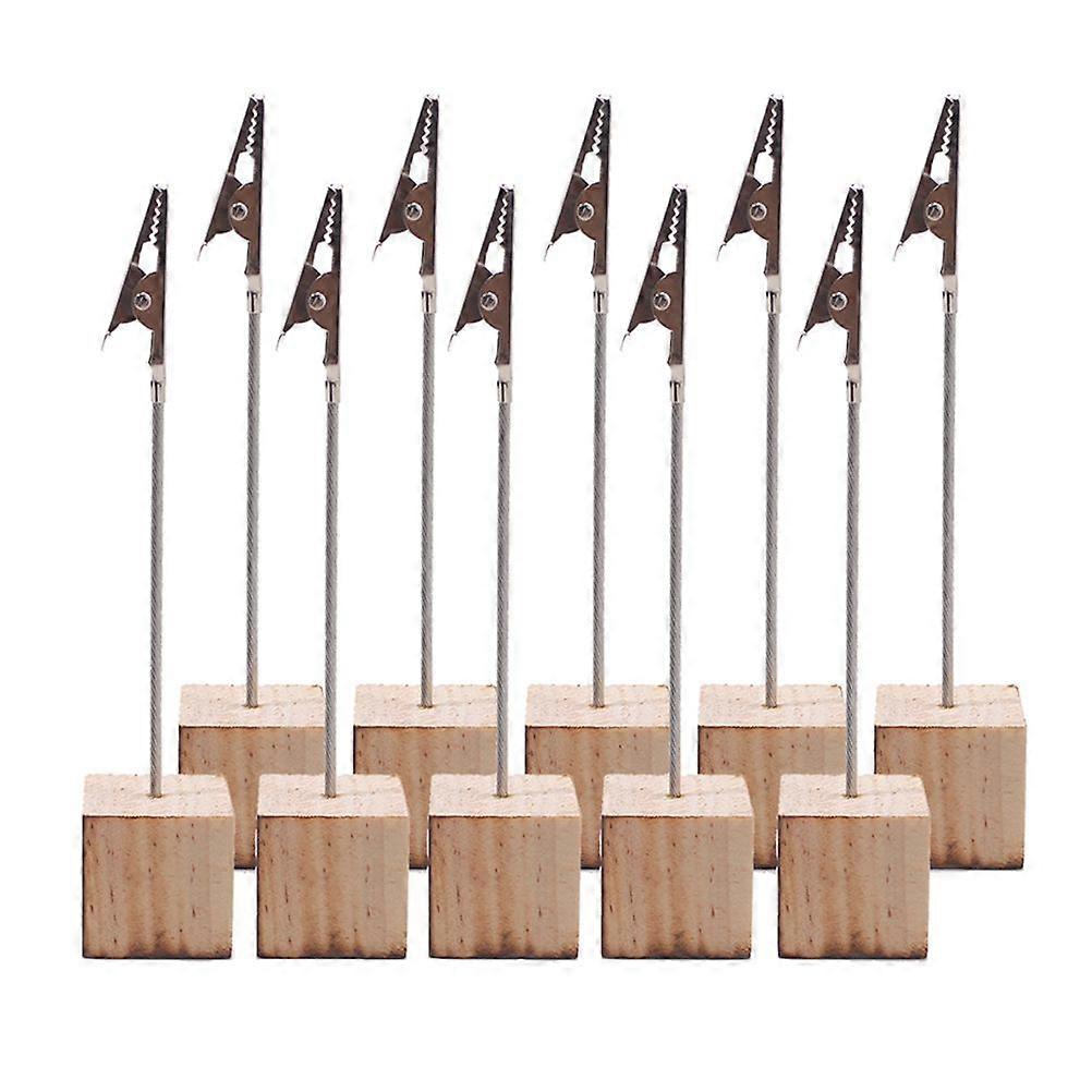 10pcs الجدول الإبداعي رقم حامل الزفاف اسم الجدول حامل كليب صورة مذكرة ملاحظة حامل الصور