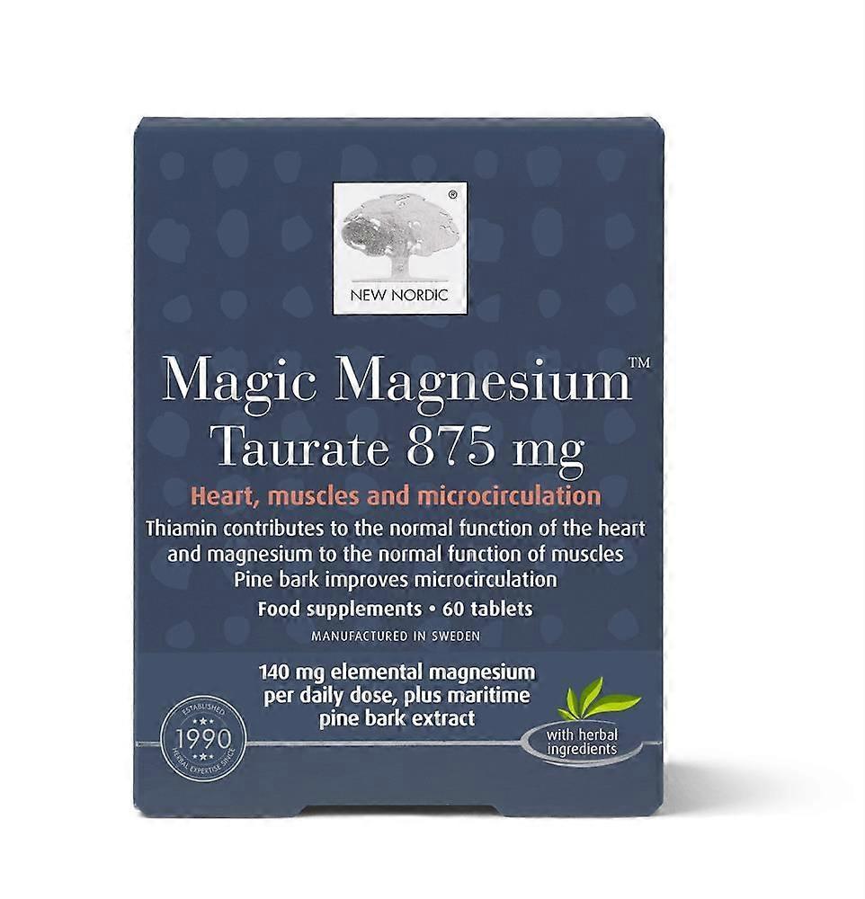 New Nordic Magic Magnesium Taurate 875mg. 60 tablets