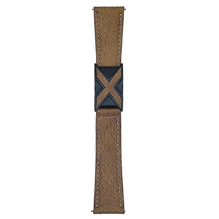 Genuine Leather Watch Band Compatible For Huawei Watch GT 5 46mm Universal 22mm Strap with Magnetic Clasp X-Buckle